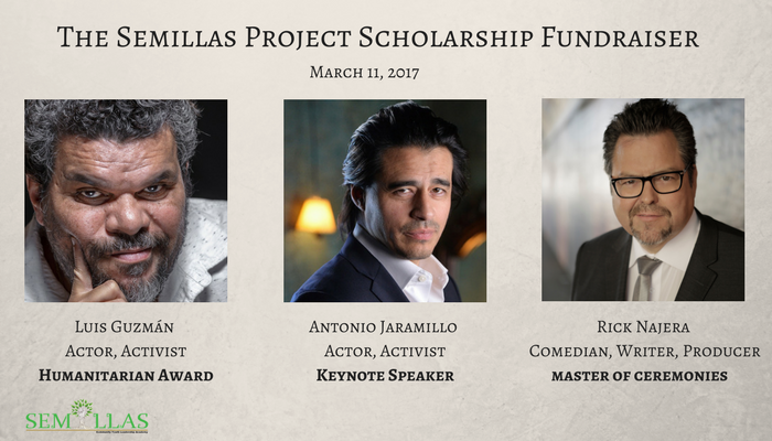 Actors Luis Guzman, Antonio Jaramillo and Rick Najera Initiate 1st Annual Semillas Project